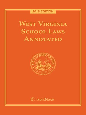 cover image of West Virginia School Laws Annotated